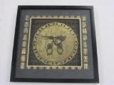 Framed Chinese Metal Decorative Piece 16