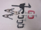 Lot of 8 Various Clamps incl. 