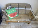 Antique Trail Wagon Seat Converted to Bench