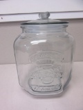 Vintage Planters 5 Cent Mr. Peanut Glass Jar 11