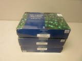 Lot of 3 Boxes of 4'x6' 150 Count Green Net Lights