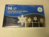 General Electric 96 Snowflake Icicle Lights NEW