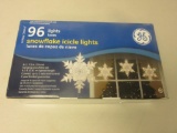General Electric 96 Snowflake Icicle Lights NEW