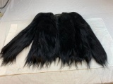 Bencha Gold Coast Monkey woman's black fur coat