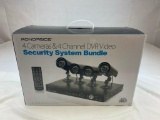 Monoprice 4 Cameras& 4 Channel DVR VIdeo Security System NEW