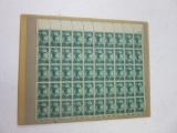 1945 1 Cent Franklin D Roosevelt Stamp Sheet
