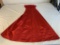 MODA Red Strapless Feathers Evening Dress Size 2