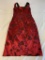 MODA Red & Black Corset Lace Up Back Dress Size 2