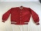 Vintage HI-LINE TRUCKING INC Red Satin Jacket L
