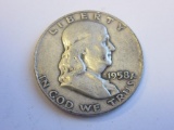 1958-D .90 Silver Franklin Half Dollar