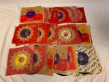 30 Capitol 45 RPM Records with sleeves 1950's