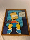 THE SIMPSONS Bart Framed Poster Pride. Measures framed 29 1/2