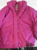 The Water's Edge Pink Puffer Ladies Jacket Size M
