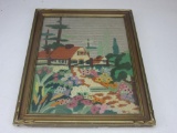 Framed Patterned Quilt of House 16