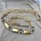 Gold-Tone and White Bead Rope Belt