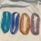 Lot of 4 Bohemian Glass Bead Necklaces of Various Colors