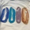 Lot of 4 Bohemian Glass Bead Necklaces of Various Colors