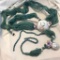 Lot of 2 Green Rope and Net Faux Seashell Necklaces