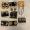 Lot of 8 Misc. 8 Gold-Toned Pierced Earrings