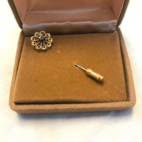 12 KT. Gold Filled Flower Stick Pin