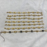 Lot of 7 Gold-Toned Bracelets