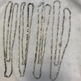 Lot of 4 Identical Sterling Silver Chain Necklaces