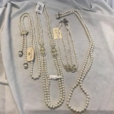 Lot of 4 Misc. Faux Pearl Necklaces