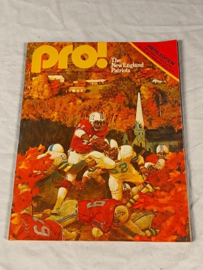 PATRIOTS VS 49ERS Nov 30, 1980 NFL Game Program