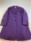woman's Worthington purple trench coat size S