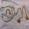 Lot of 3 Gold-Tone Necklaces
