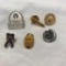 Lot of 6 Silver and Gold Tone Tie Pins