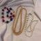 Lot of 3 Misc. Faux-Pearl and White-Bead Necklaces