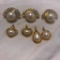 Lot of 7 Gold-Tone and Faux Pearl Pendants