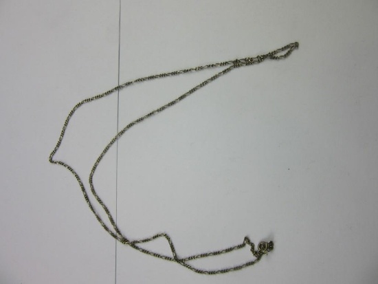 .925 Silver Necklace 24" Long 3.4g