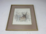 Framed Print of Buck by Mad Hedge 15.5