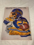 SAN JOSE ST VS SANTA CLARA 1980 Football Program