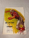 San Jose State Vs Stanford 1965 Football Program
