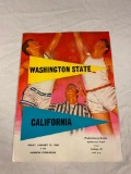 Washington St Vs California 1960 Basketball Program