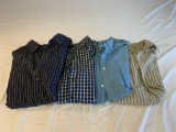 Lot of 4 Men's Basic Editions Short Sleeved Shirts