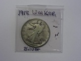 1918-D .90 Silver Walking Liberty Half Dollar