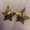 Lot of 8 Identical Gold-Tone Star Earrings