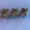 Lot of 3 Identical 18KT G.E Rings with Cubic Zirconia Center Gems