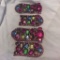 Lot of 2 Sets of Colorful Rhinestone Accessories