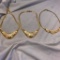 Lot of 3 White and Gold-Tone Necklaces