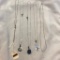 Lot of 5 Misc. Sterling Silver Thin Chain Necklaces