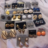 Lot of 21 Pairs of Misc. Clip-On Earrings