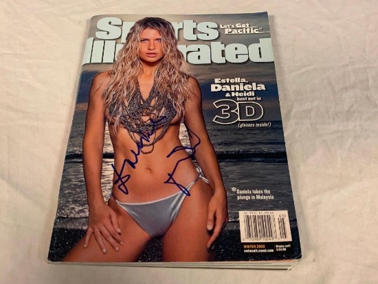 DANIELA PESTOVA Czech model AUTOGRAPH 2000 Sports Illustrated Swimsuit Magazine
