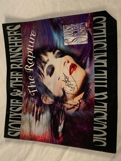 SIOUXSIE AND THE BANSHEES The Rapture Album Sleeve AUTOGRAPH