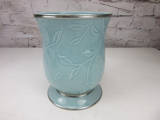 Better Homes Cyan Ceramic Vase 9.5" Tall