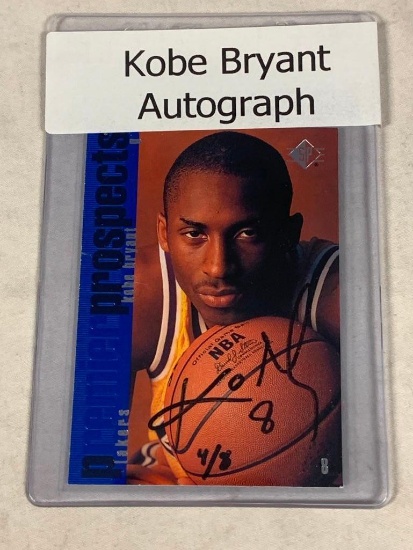 KOBE BRYANT Lakers AUTOGRAPH 1996-97 Upper Deck Basketball Card